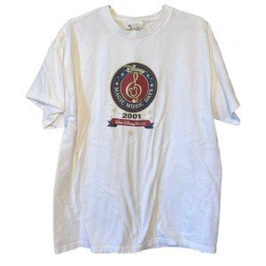 Vintage Disney Unisex Y2K Magic Music Days 2001 Graphic Tee Size XL